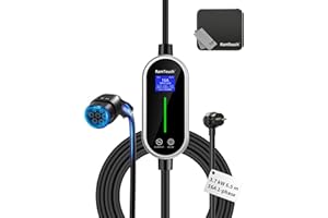 ‎RAMTOUCH RamTouch Ladekabel Elektroauto Typ 2 Schuko (3,7kW, 6,5m), Mobile Wallbox Schuko mit 8A-16A Einstellbarer und Geplanter Ladefunktion, kompatibel mit E-Fahrzeugen und Hybriden, für Drinnen und Draußen