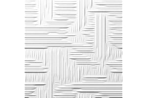 MASTERBRICO Pannello Polistirolo Decorativo per Soffitto e Parete effetto 3D Isolante Termico spessore medio 1cm dimensioni 50x50cm, Confezione da 10mq (40 pannelli) Colla per Polistirolo Pannelli inclusa (B001)