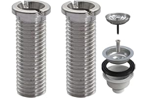 BIBITI 2 Stück M12x35 Hohlschraube Spüle,304 Edelstahl Siebkorbventil Hohlschrauben Schrauben Ersatzteile,Rostfreiem Stahl Schock Metrisch M12 Schrauben Sortiment für Franke SpüLe Siphon Ersatzteile (35mm)