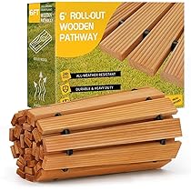 Passerella Da Giardino In Legno 200x40x2.7 Cm - Antiscivolo, Pino Impregnato, Facile Da Installare - Foto 7