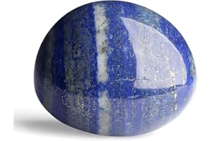 ‎GUJOXILA GUJOXILA Lapis Lazuli Healing Stones Crystals Polishing Large Gemstones Rough Stone Tumbled Stones Crystal Worry Stone Meditation Anxiety Stress Relief 4-5 cm 1 Piece