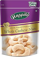 Happilo 100% Natural Premium Whole Cashews 500 g Value Pack | Whole Crunchy Cashew | Premium Kaju nuts | Nutritious & Delicio