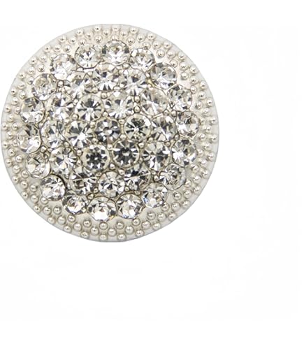FINGERINSPIRE 4 Pcs Elegant Rhinestone Crystal Metal Shoe Clips (Round and Square, Light Gold) Bridal Flower Shoe Buckles for Wedding Party Wallet Hardware Accessories Decoration, Rhinestone Metal