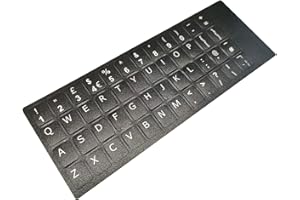 COMBRITE Keyboard Stickers UK English Layout QWERTY Key Repair Covers