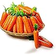 Lorigun 30 Pcs Easter Artificial Carrots,Simulation Carrots Artificial Vegetables Home&Kitchen Decorations Mini Carrots Set for Easter