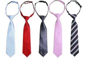 Lot de 5 cravates pré-nouées ajustables Kilofly