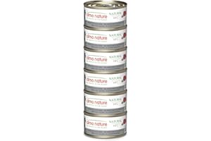 Almo Nature HFC Natural Alimento Umido per Gatti - Tonno con Acciughine - Confezione da 420 g (6 x 70 g)