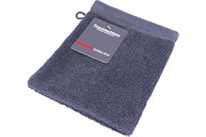 Traumschloss Waschandschuh »Frottier-Line« 100% Baumwolle | flauschig weich | dunkelgrau | 16x21cm