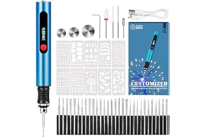 Kaibced Engraving Pen for All Materials, Ultimate Cordless Portable Tool for Artists & DIYers, Portable Rotary Engraver Machine for Jewelry Wood Glass Stone Carving - Engrave 60+ Surfaces (Deep Blue)