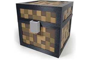 KAJAWIS Pixel Piggy Bank Money Box for Children, 3D Box, Multicoloured PLA Bioplastic (Brown, XL)