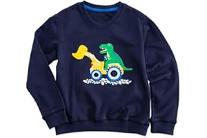 Moon Under the Bridge Felpa girocollo in cotone da ragazzo