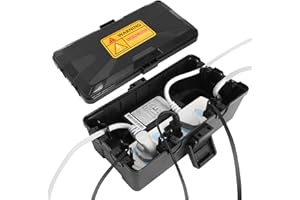 BINDOKUN Scatola Stagna Elettrica da Esterno, Scatola Elettrica da Esterno (26 x 15 x 9,5 cm), Copri Ciabatta Elettrica IP54 per Proteggere Ciabatte, Cavi di Prolunga, Prese Esterne e Multiprese da Esterno