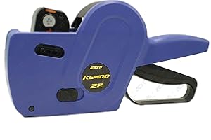 ACIT Etichettatrice Sato Kendo 22 + 3 rotoli di etichette. Prezzatrice manuale professionale ideale per negozio. Scrive prezzi date e lotti. (8 caratteri)