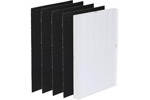 Eagles Winix 115115 Lot de 4 filtres HEPA de rechange pour purificateur d'air Winix Plasma Wave 5300 5500 6300 9000 5000b WAC5300 WAC5500 WAC6300 WAC9500