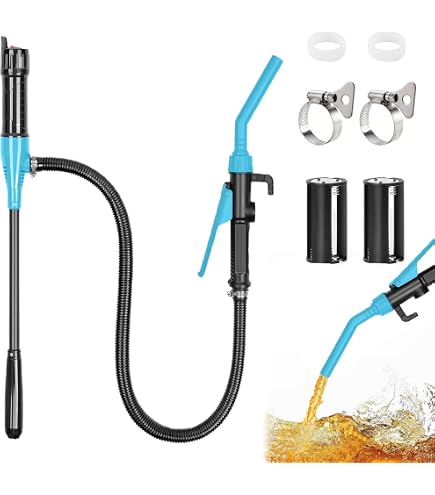 l Wasser Pumpe AGT Multifunktionspumpe 4er-Set  Elektrische  Flssigkeitspumpe Batterie Fr Diesel, Wasser, l, 8l/Min