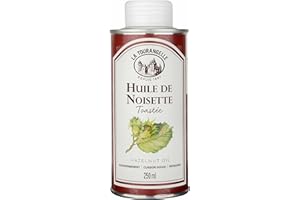 La Tourangelle, Huile de Noisette toastée - Sa saveur fruitée et pralinée sublimera vos salades, viandes et pâtisseries - Issue d’un savoir-faire ancestral - Produite à Saumur (France) - 250ml
