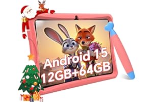‎TABWEE TABWEE Kinder Tablet 10 Zoll, Android Tablet Kinder ab 3-14 Jahre, 12GB RAM + 64GB ROM + 2TB Erweiterbar, WiFi, Widevine L1, 5000mAh, Quad Core, Elterliche Kontrolle, Kids Tablet mit Eva Case