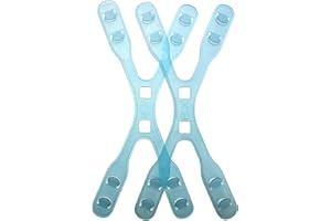 STANSTAR 2 Stück Ohrenschoner für Masken Einstellbar Ear Saver Ohrhaken Masken Halter (Blau)