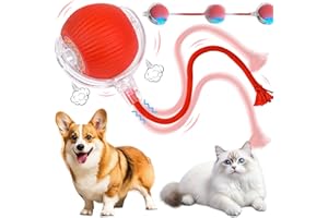 YIZEMAY Giocattolo Interattivo con Palla Automatica, Giochi per Gatti, Giochi Gatto Interattivi, Giocattolo Interattivo per Cani Gatto, Esercizio Rotante Automatico a 360 Gradi per Gatto e Cucciolo
