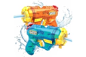 Sternstunde 2pcs Pistola De Agua, Pistola Agua NiñOs, 300ml De Capacidad Alcance De Disparo De 8-10m, Juguetes De Piscina Super Soaker Gun, Ideal Para Juegos En Piscina De Verano Y Fiestas En La Playa