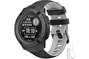 SumRioo Sportowa silikonowa bransoletka kompatybilna z Garmin Instinct 2X Solar, pasek zapasowy do zegarka, kompatybilny z Garmin Instinct 2X Solar