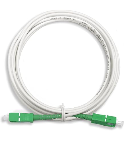 Cavo Fibra Ottica Singolo SC/APC - SC/APC Monomodale 9/125μm Per Modem FTTH Casa, 1.5m - Foto 8