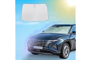 ‎SXCY SXCY Kompatibel mit Hyundai Tucson NX4 2022-2024 Sonnenschutz für Frontscheiben, Tucson Vorderseite Windschutzscheiben Abdeckung, Faltbarer Silber Sonnenschutz Anti Sonne UV, Tucson NX4 2023 Zubehör