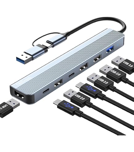 Hub USB Inves CS-710 4 Ports En Forme De Chat - Splitter Avec LED Pour PC, Portable, Livraison Rapide