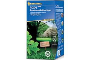 Kiepenkerl - Profi-Line Royal Rasensamen- Schattenverträglicher Rasen (Premium-Qualitätsrasen, Schnellkeimend & Hochbelastbar (1 kg)