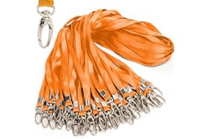 ‎ANTSPIRIT Lanyards Bulk Lanyards for Id Badges 50 Pack Each 17.7-Inch Lanyard Clip Woven Badge Lanyard with Clip Swivel Hooks