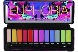 Palette Maquillage Euphoria par BYS - Palette de 12 Fards à Paupières Multicolores - Pigments intenses et longue tenue