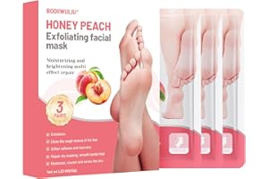 BODIIWULIU 3 Paia di maschera idratante per i piedi,cura dei piedi per i piedi secchi e screpolati,Di Calzini Idratanti per Piedi Lisci e Morbidi, cura idratante maschera per i piedi Uomini e Donne