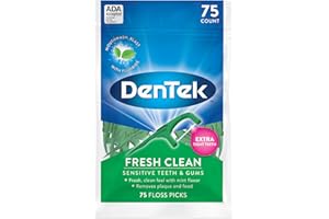 DenTek Świeża czysta kostka do nici do bardzo ciasnych zębów, 75 szt