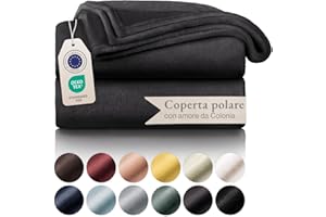 Blumtal Coperta in pile 150 x 200 – Plaid antracite certificato Oeko-TEX®, plaid per divano, plaid coccooning, coperta in pile spessa, soffice e calda, di alta qualità