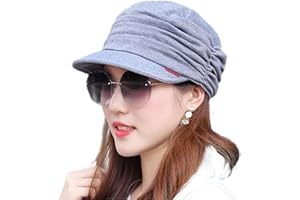 WIOKLWE Hats for Chemo - Bamboo Baseball Cap for Women Cotton Chemo Hats Soft Caps Cancer Headwear Beanie Hat Head Wraps Hair Covering
