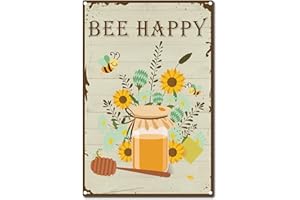 CREATCABIN Retro Vintage Targa in Metallo Ape Happy Decorazione da Parete in Metallo Decorazione Murale per La Casa Giardino Cucina Bar Pub Soggiorno Ufficio Garage Poster Targa 12 x 8 Pollice