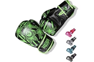 OLYSPM Guantes de Boxeo para niños|4oz-14oz|para Entrenamiento,Combate,Kickboxing,Lucha|Guantes de Box Color múltiple