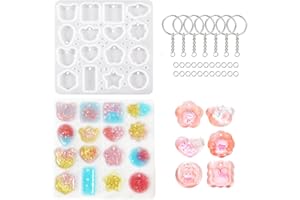 YRIHJIXQ stampi in Silicone Resina epossidica stampi Portachiavi Resina ciondoli per Fai da Te