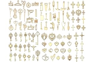 VYZUTR Ciondoli Misti Bigiotteria Charm Antico Argento Ciondoli Antico Ciondolo in Argento Charms per Orecchini Bracciale Collane Ornamenti Artigianali