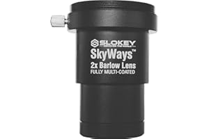 SLOKEY DISCOVER THE WORLD Barlow 2X Pro Slokey SkyWays Achromatyczny obiektyw, wysoka jakość optyczna, z powłoką FMC i powłoką antyrefleksyjną, zapewnia wyraźny i jasny obraz – super lekki, kompaktowy i wytrzymały