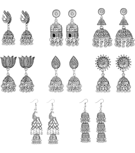 INDIASE MEENAKARI PAUW JHUMKAS, BOLLYWOOD KRALEN JHUMKA