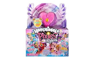 Toy Galaxy Compatible Hatchimal Set Pixies Riders with Mystery Feature Flying Fairy Toys for Girls Aged 3 and Up - Replacement for Hatchimals (Crystal Charlotte)