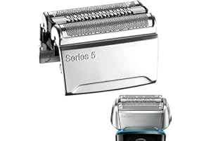 WIGTHVOY Series 5 Ersatz-Rasierkopf Kompatibel mit Elektrischem Folienrasierer, Kompatibel mit 5190cc, 5090 Etc Elektrorasierer Ersatzscherteil, Silber