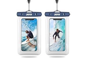 JOTO 2 Stück 6.9" Schwimmende Wasserdicht Handytasche Wassertasche Unterwasser Handyhülle für iPhone 14 13 12 11 Pro Max/Galaxy S22 S21 A13 A53 und Weiteren Smartphones -Navy