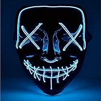 LED Halloween Masques Cosplay Masques, La Purge élection An Lumière LED