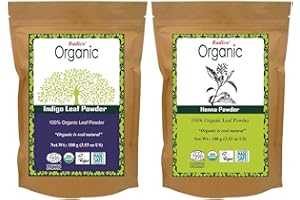 Radico Farbloses-Henna-Blattpulver 2er-Pack (2 x 100g) Cassia Obovata (bio, vegan) x2