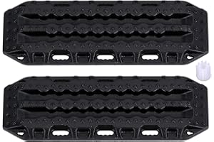 INJORA RC Sand Board Plastica Mini Sand Ladder Recovery Board per 1/24 RC Crawler Car Axial SCX24 Upgrade (2pcs Nero)