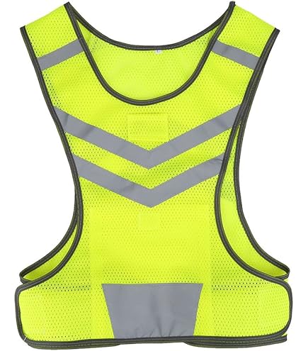Gilet Alta Visibilità Riflettente Time To Run - Leggero E Regolabile Per Running, Ciclismo E Corsa