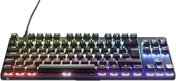 SteelSeries Apex 9 TKL - Mechanical Gaming Keyboard - Optical Switches - 2-Point Unit - Compact Keyless Shape for Esports - Hot-Swappable Switches - French Layout (Azerty)