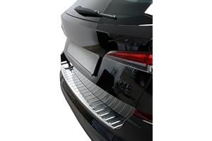 Recambo | Protector de Parachoques trasero | Compatible con Skoda Kamiq | a partir de 2019 | Acero Inoxidable Cromado | Protección borde de carga